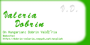 valeria dobrin business card